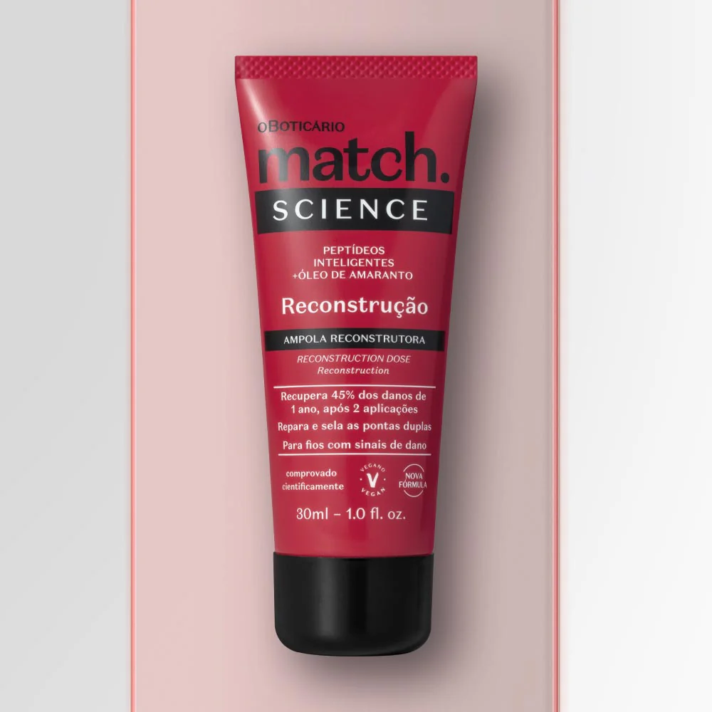Ampola Capilar Match Science Reconstrução, 30ml - Image 3