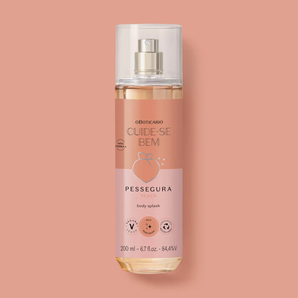 Body Splash Cuide-se Bem Pessegura, 200ml - Image 3