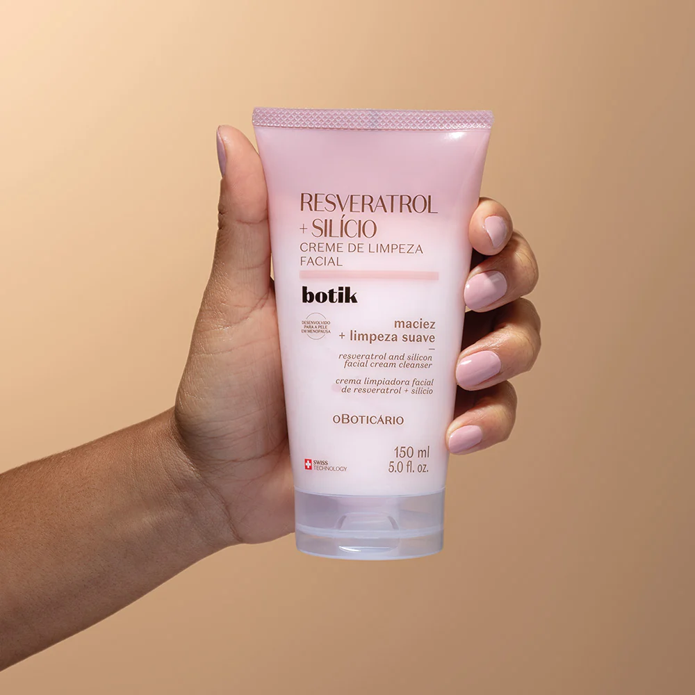 Creme de Limpeza Facial Botik Resveratrol E Silício, 150ml - Image 3