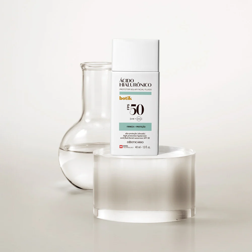 Protetor Solar Facial Fluido FPS 50 Botik Ácido Hialurónico 40ml - Image 2