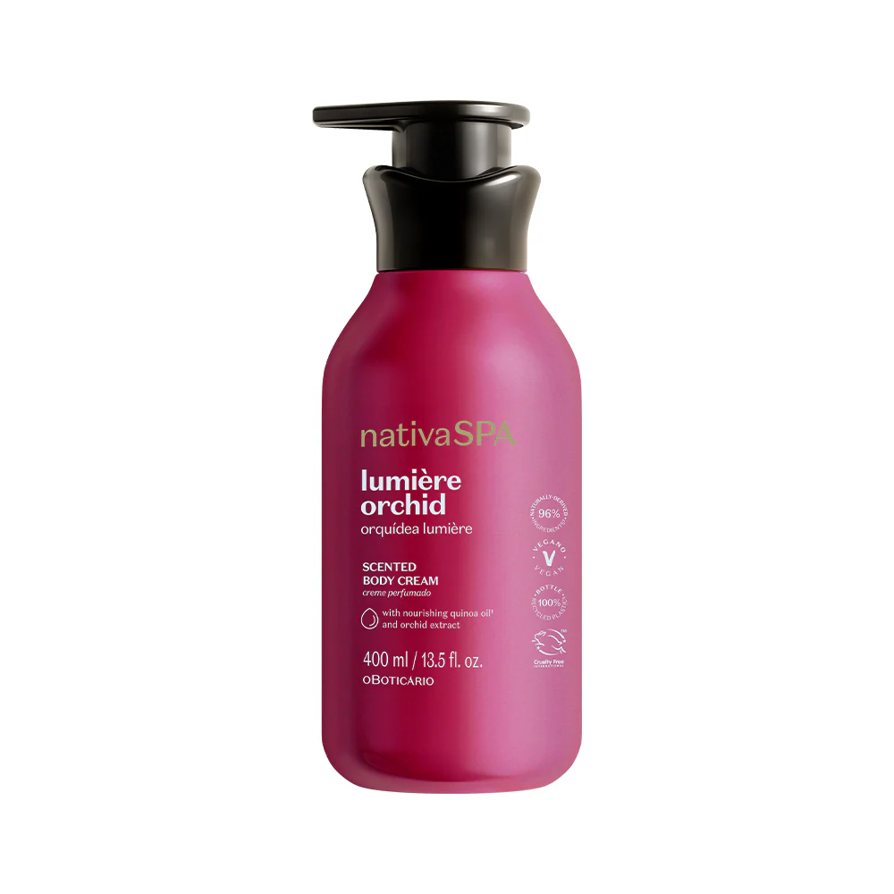 Creme Hidratante Perfumado Nativa SPA Orquídea Lumière, 400ml