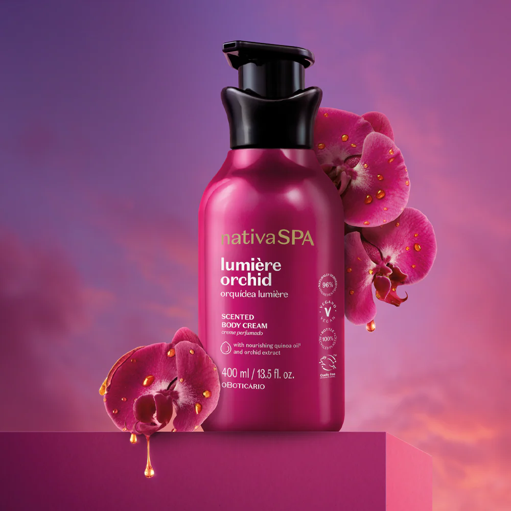 Creme Hidratante Perfumado Nativa SPA Orquídea Lumière, 400ml - Image 4