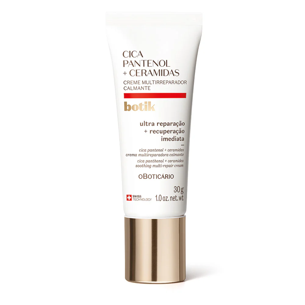 Creme multirreparador calmante Botik Cica Pantenol e Ceramidas 30g
