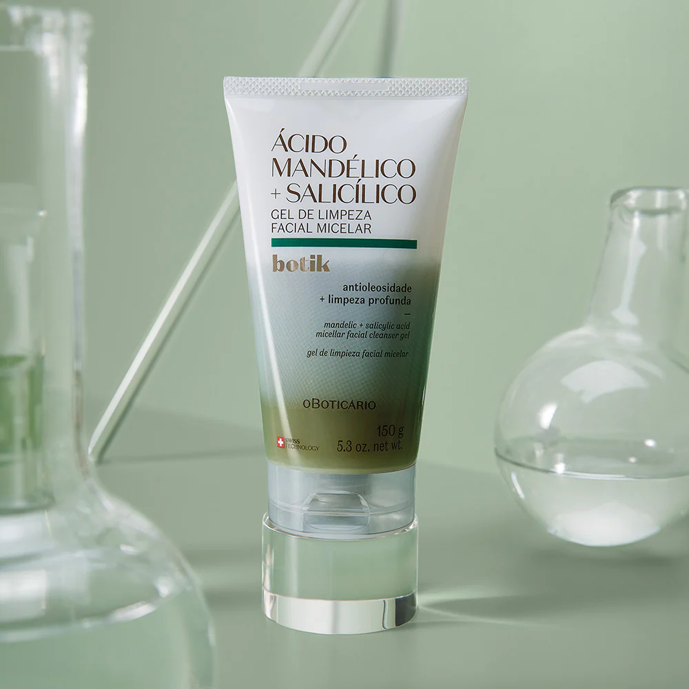 Gel de Limpeza Facial Micelar Ácido Mandélico + Salicílico Botik, 150g - Image 3