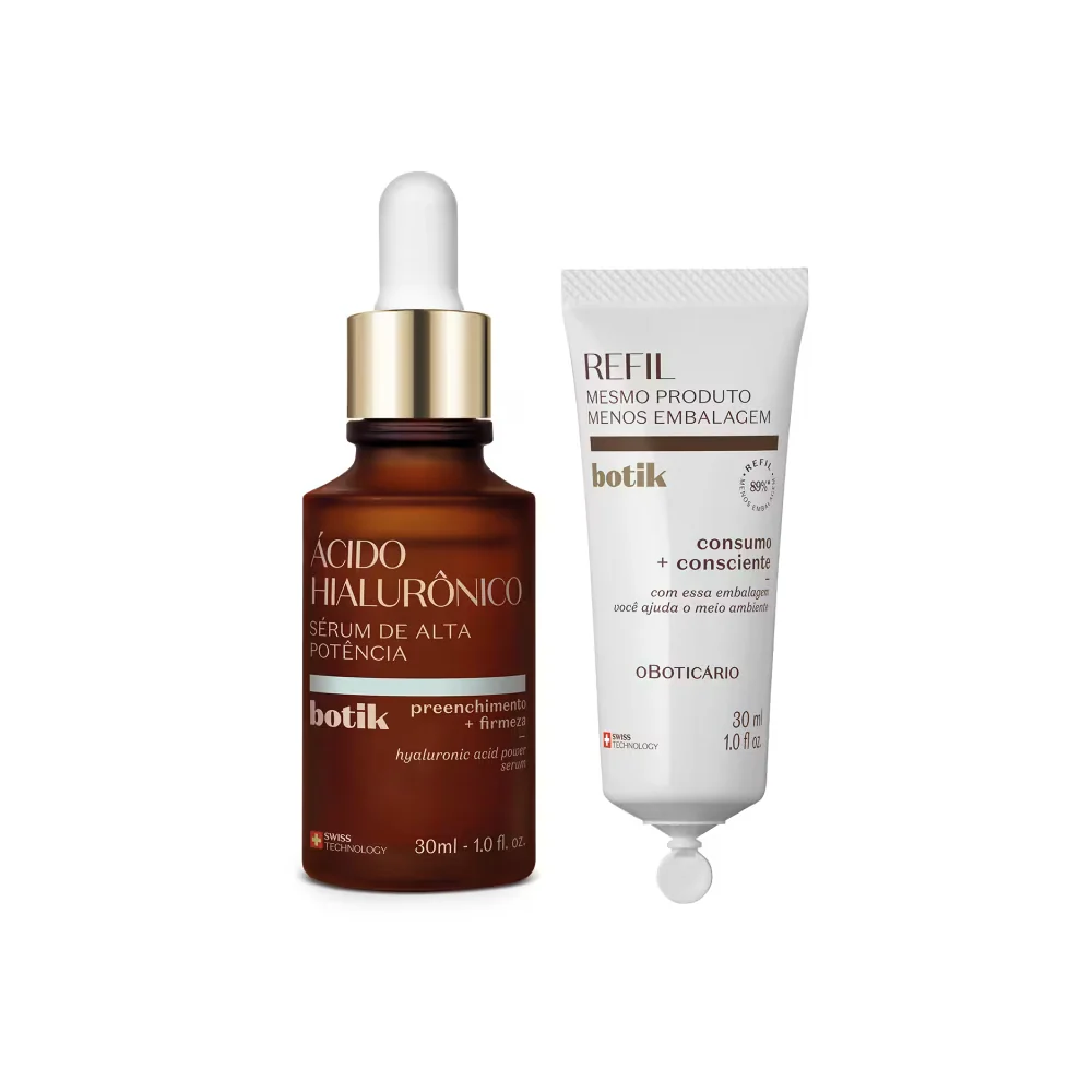 Kit Botik Ácido Hialurónico Sérum + Refil