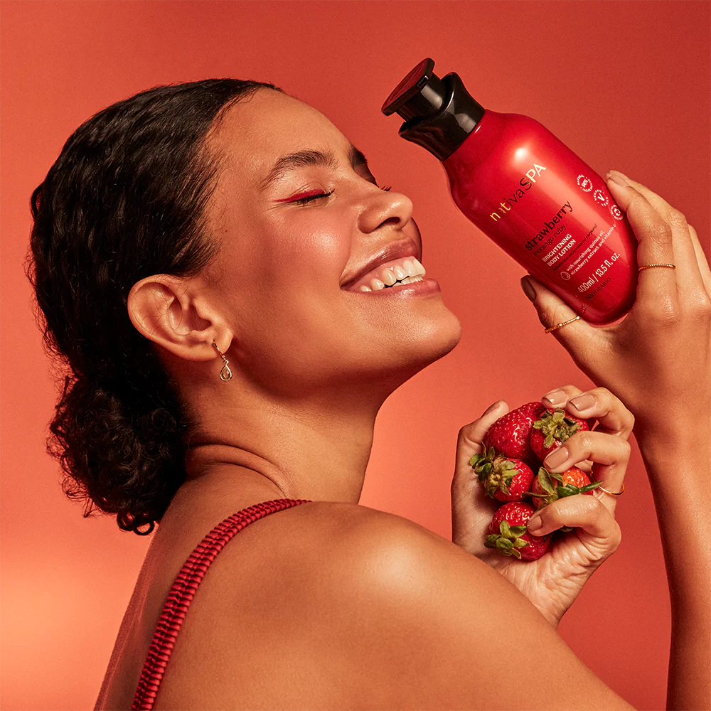 Loção Corporal Hidratante Nativa Spa Morango Ruby, 400ml - Image 3