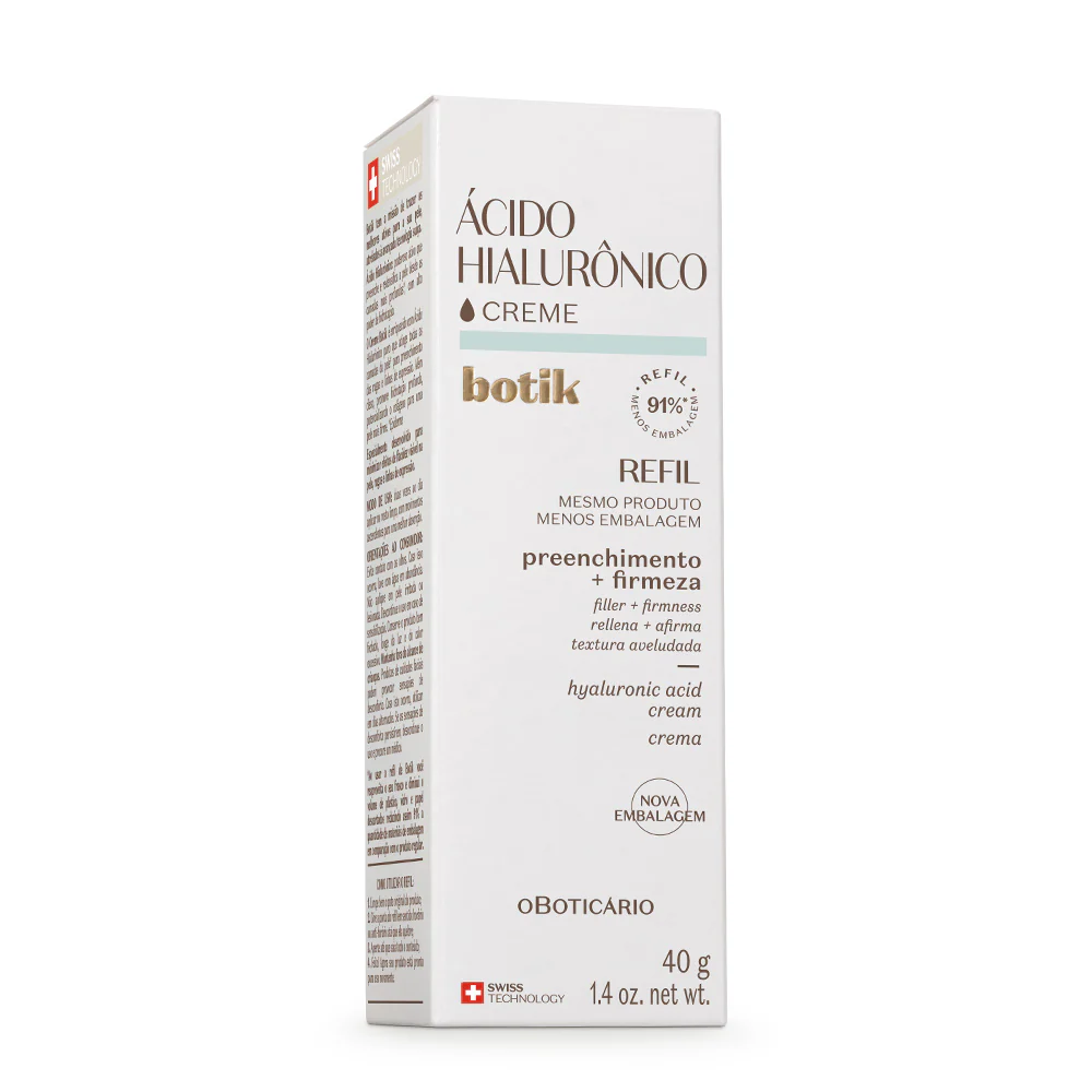 Refil Creme Facial Ácido Hialurónico Botik, 40g - Image 3