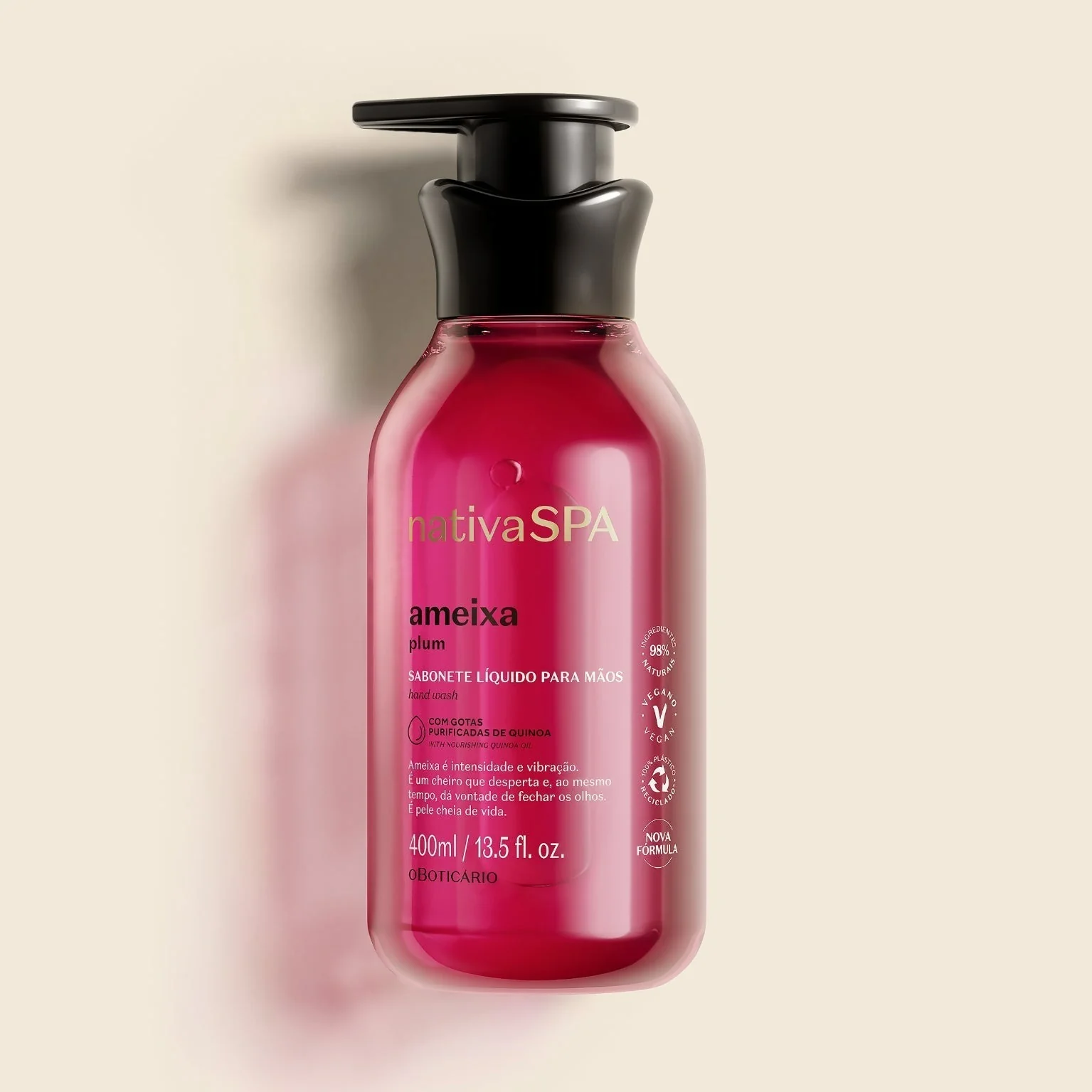 Sabonete Líquido Mãos Nativa SPA Ameixa, 400ml - Image 3