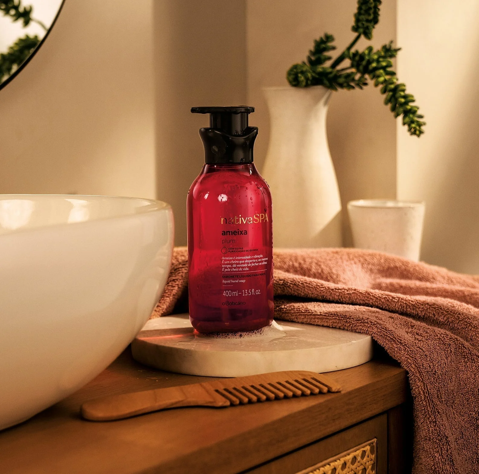 Sabonete Líquido Mãos Nativa SPA Ameixa, 400ml - Image 5